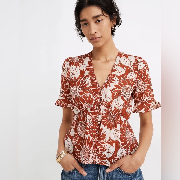 Madewell Tops - Madewell Sunflower Blouse